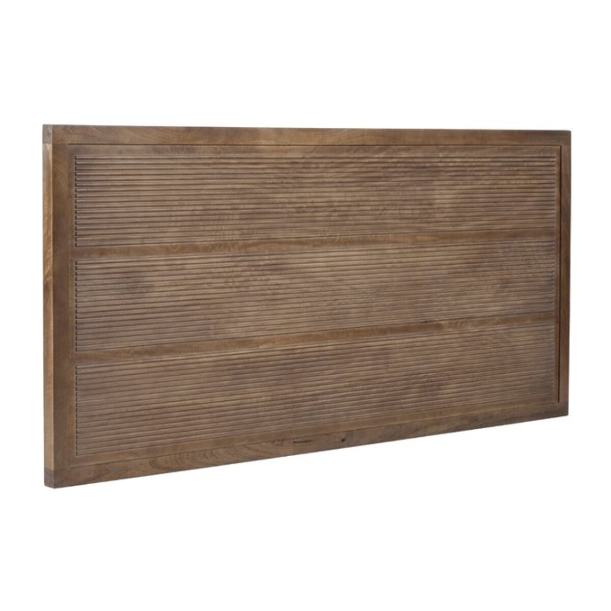 Tête de lit Boreal -bois massif de manguier-couleur noyer 162 x 78 x 4 cm