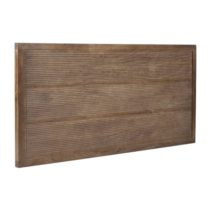 Tête de lit Boreal -bois massif de manguier-couleur noyer 162 x 78 x 4 cm