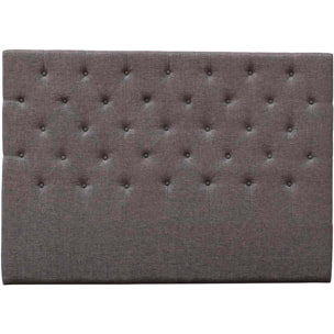 Tête de lit capitonnée "Déco" - 169 cm - Taupe - En tissu