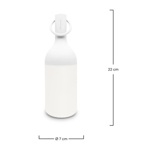 Petite lampe nomade en plastique blanc - Elo