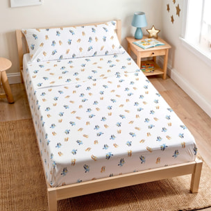 Sábana encimera BLUEY + funda almohada 45x125