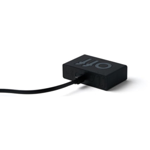 Réveil LEXON Flip Mini de Voyage Rechargeable Noir