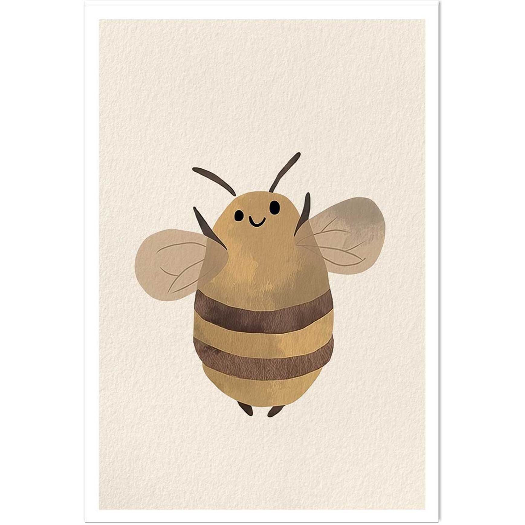 Affiche enfant l'abeille  Affiche seule