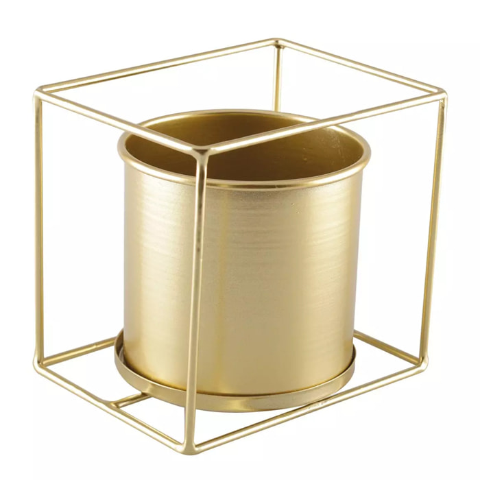 Lot de 6 Cache pot doré