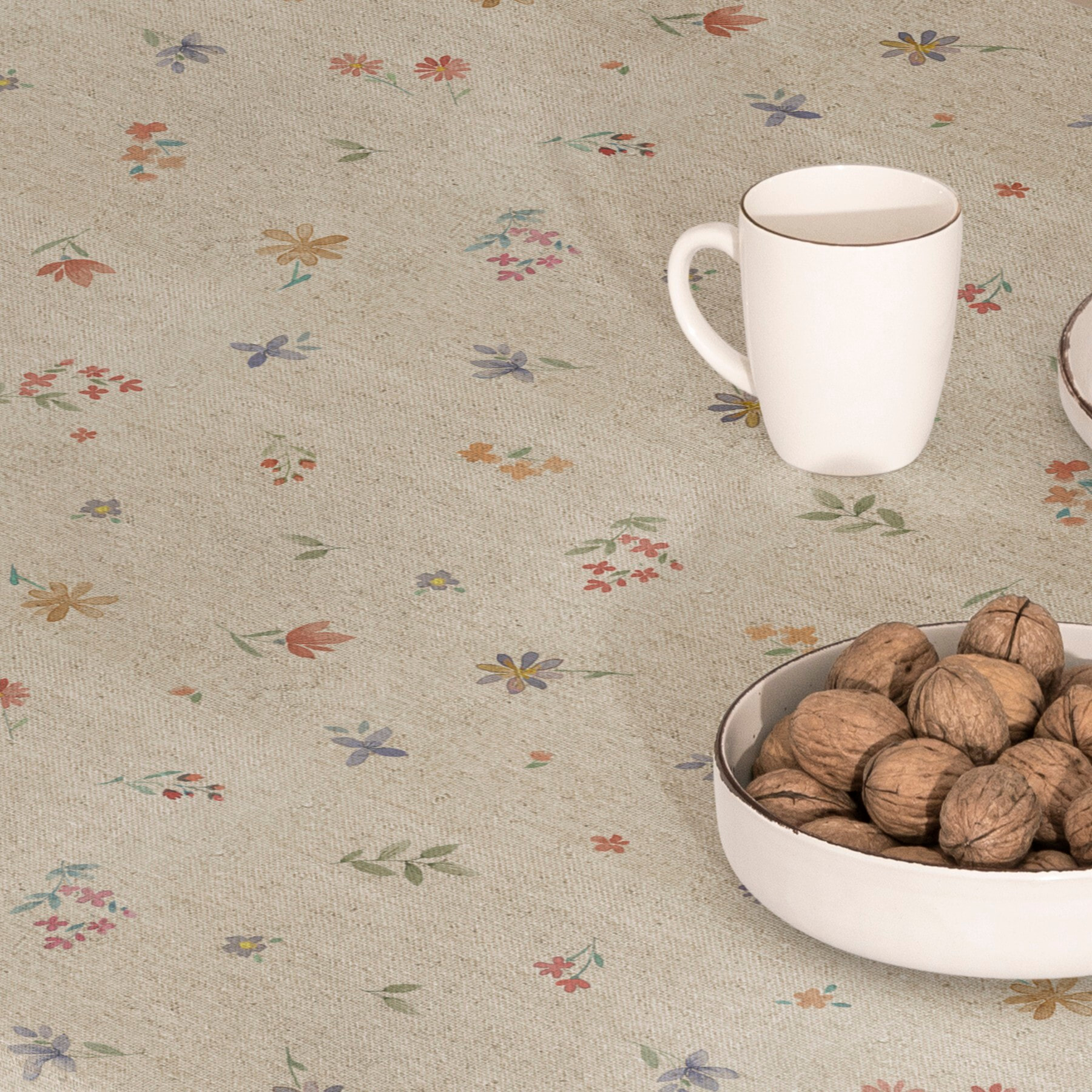 Mantel estampado antimanchas SHAYLA MULTICOLOR