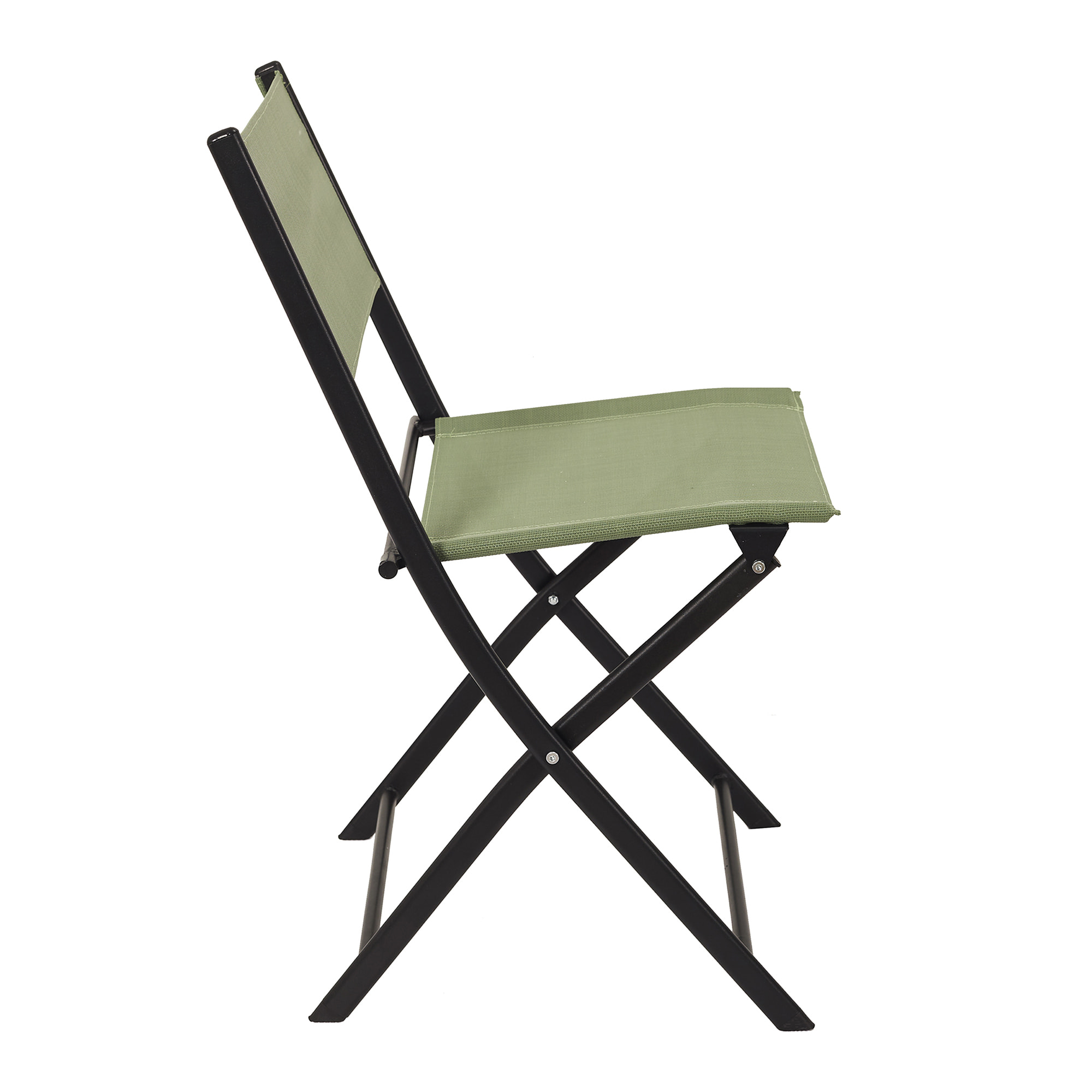 Chaise Exterieur Pliable Elba Textilene Vert - Lot De 4