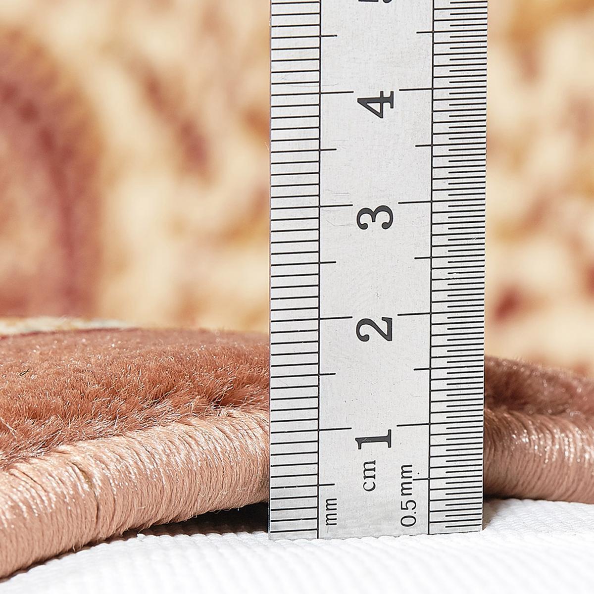 Tapis oriental 197x295 rectangle rose tissé motif ancestral PEMBE