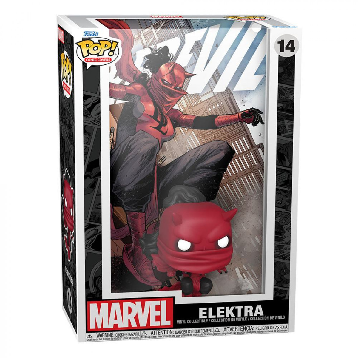 Marvel Comics Pop! Comic Cover Vinile Figura Daredevil 9 Cm Funko