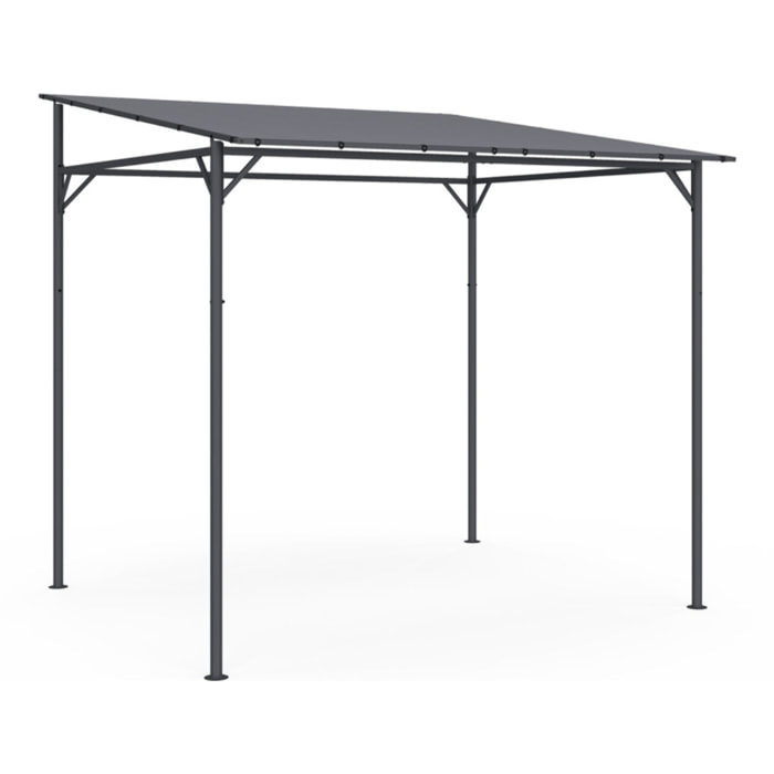 Pergola Gazebo 2.3x2.4m toit inclinable