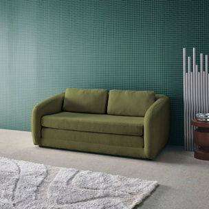 Canapé convertible 2 places tissu chenille  TWIST