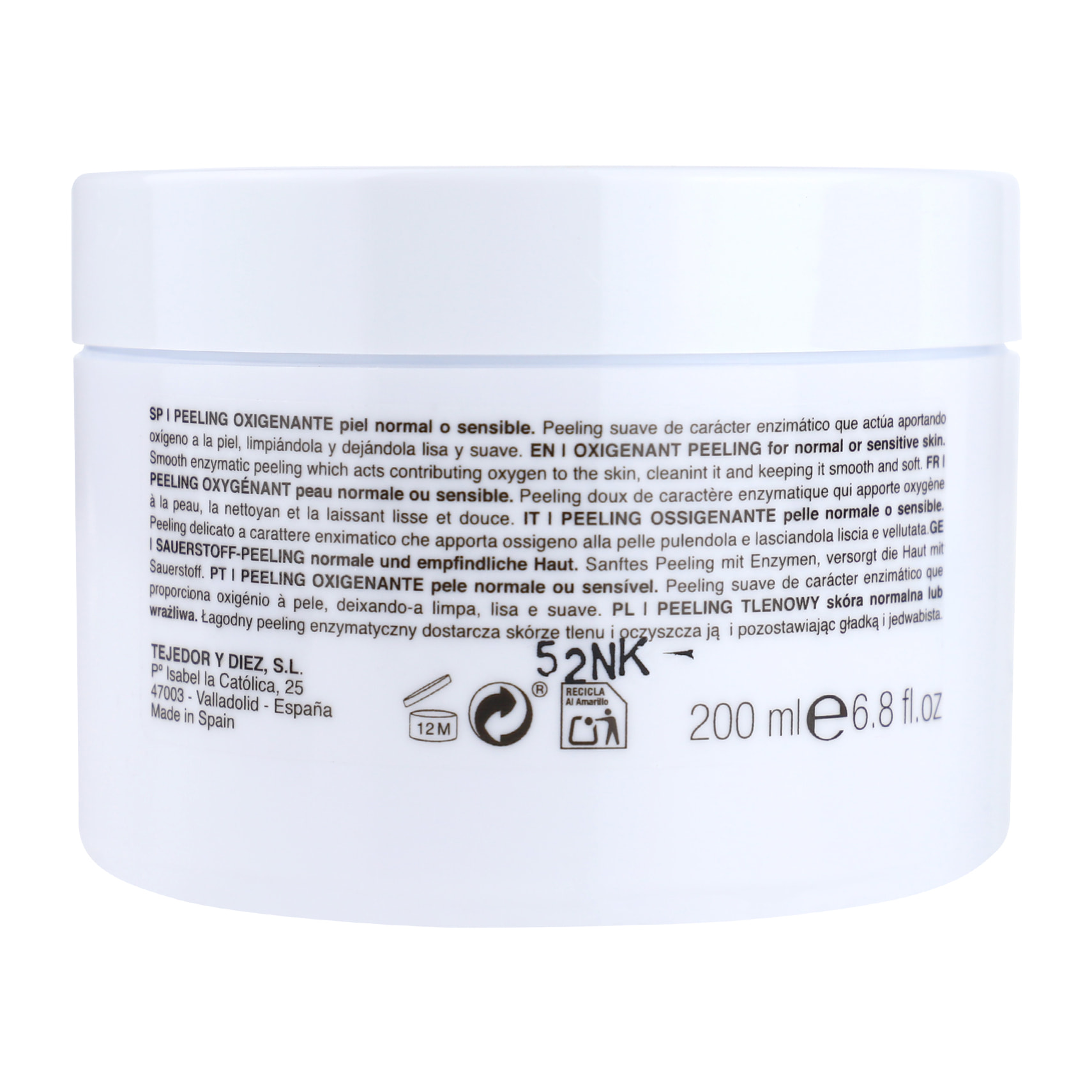 Peeling Ossigenante 200 Ml.