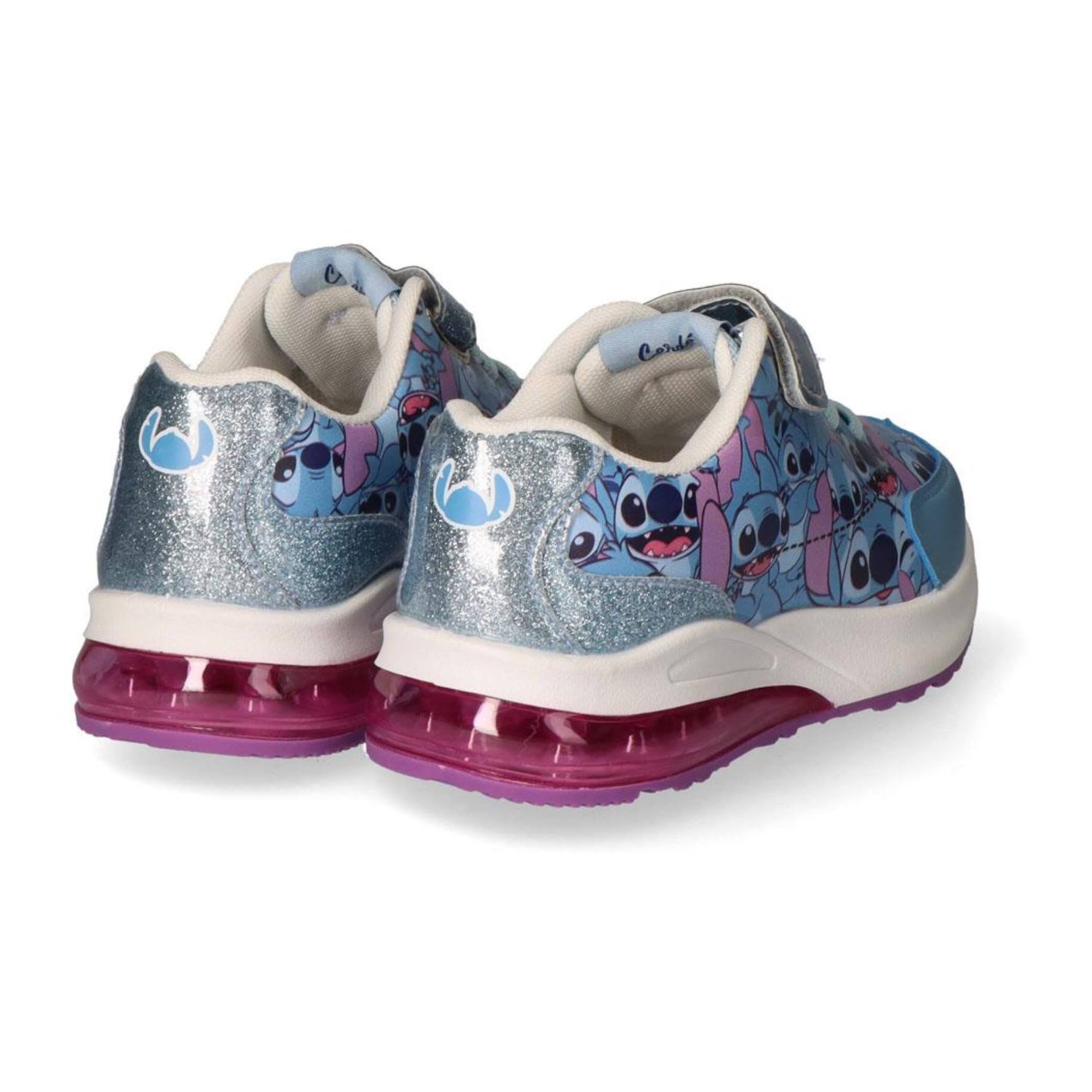 Zapatilla deportiva infantil suela ligera con luces "Stitch"