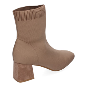 Botin de Tacon para Mujer, Comodos, con Material Elastico y Ajustable.