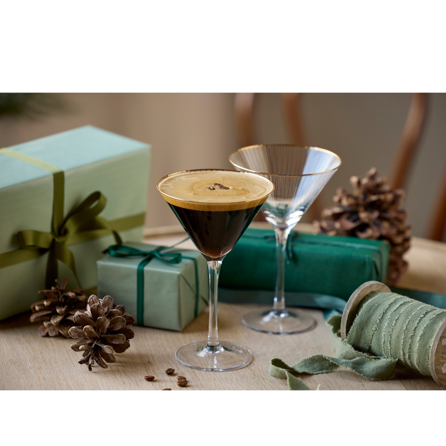 Verre à martini Palermo Gold