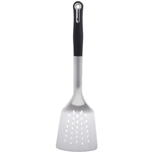 Espátula ranurada foodies 33,6x9,5x4,6cm en acero inoxidable + pbt masterpro