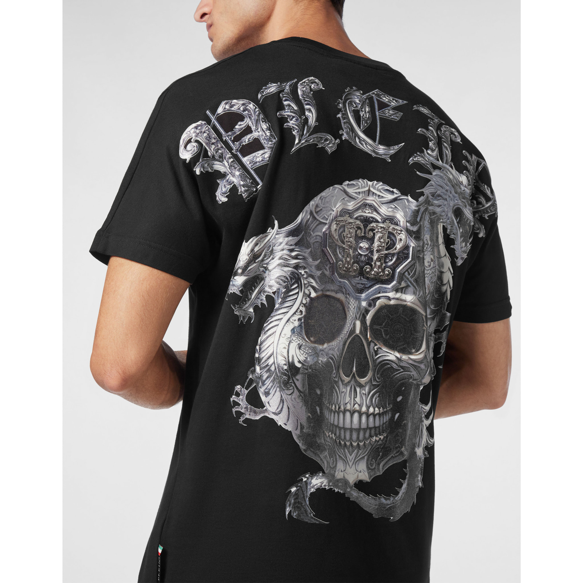 PHILIPP PLEIN T-Shirt Round Neck SKULL