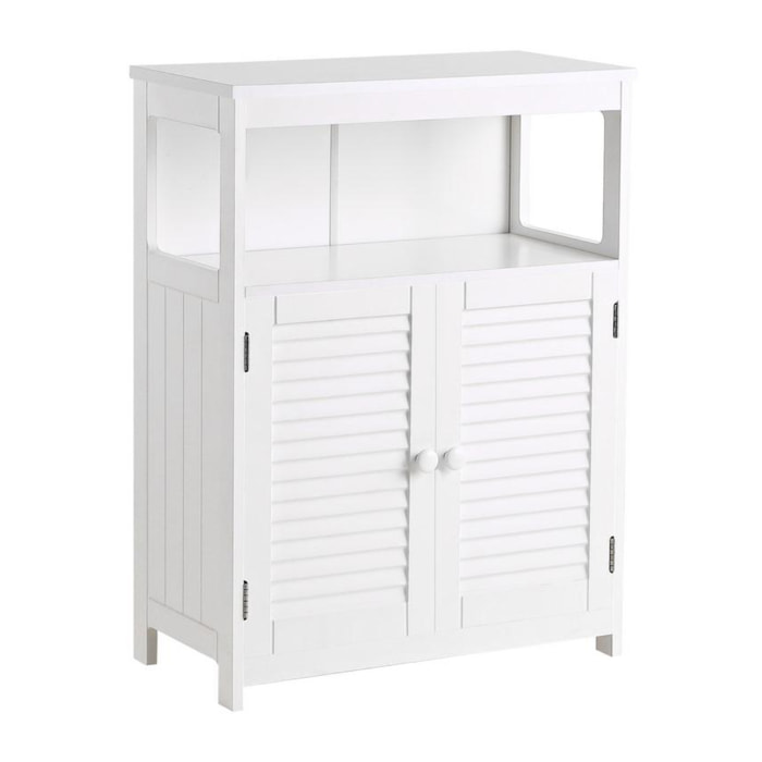 Mobiletto da bagno 30X60X80 bianco - Amanda