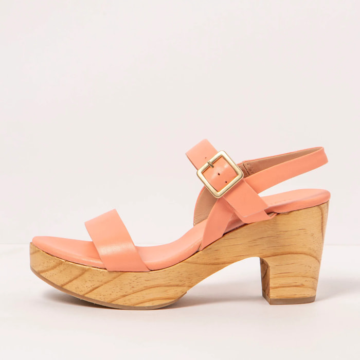 Sandalias con tacón S3272 NAPPA PEACH PINK/ ST.LAURENT SANDAL color Peach pink