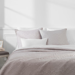 Dessus de lit 2 taies "Arabesque" beige 260x240cm