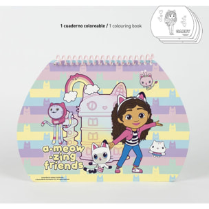 Set Papelería Coloreable Maletín Gabby´S Dollhouse