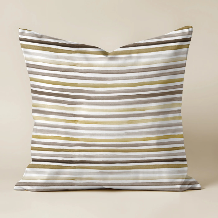 Housse de coussin Naiara Marron 50x50 cm 100% coton