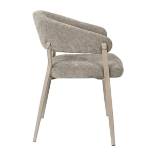 Fauteuil Emilia Marron - Lot De 2