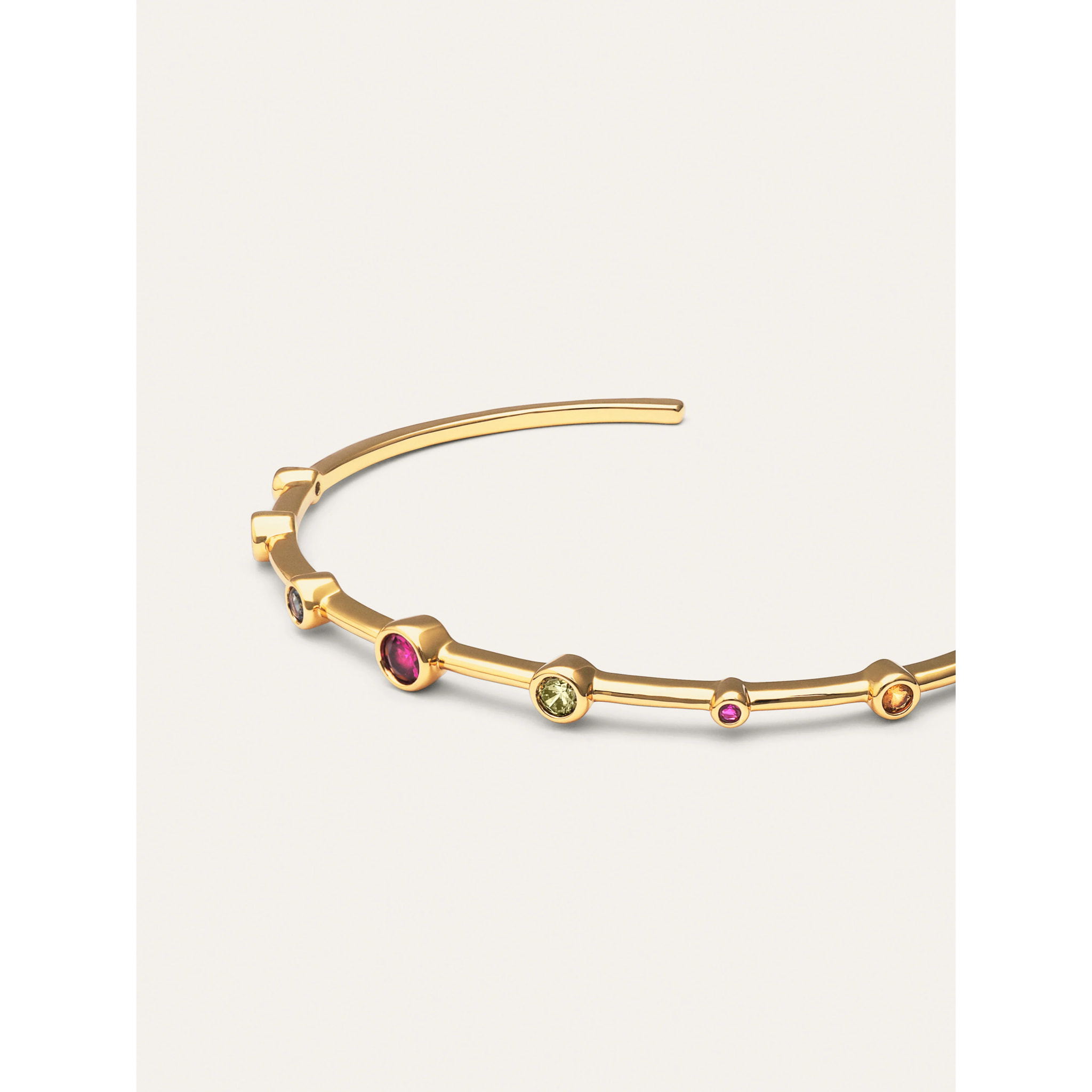 Brazalete Rainbow Bubbles Baño Oro