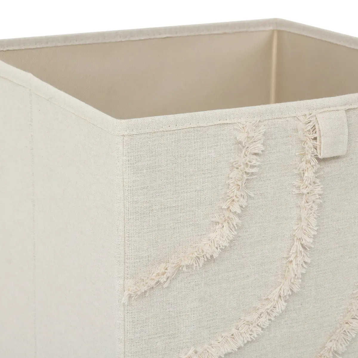 Boîte de rangement Mix'n modul 31x31cm relief bali beige