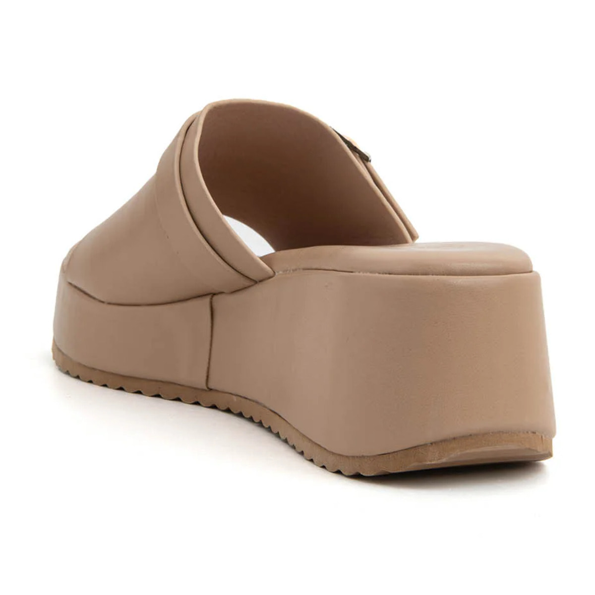 Sabot platform-rock con borchie - BEIGE