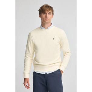 Sudadera color crudo de corte relajado con logo Rigby Go