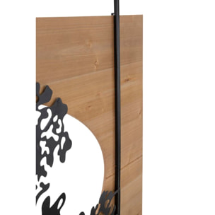 PANNELLO DA MURO TREE FERRO E WOOD SET 3PZ CM 176X2X90 (63X2X90-50X2X90)