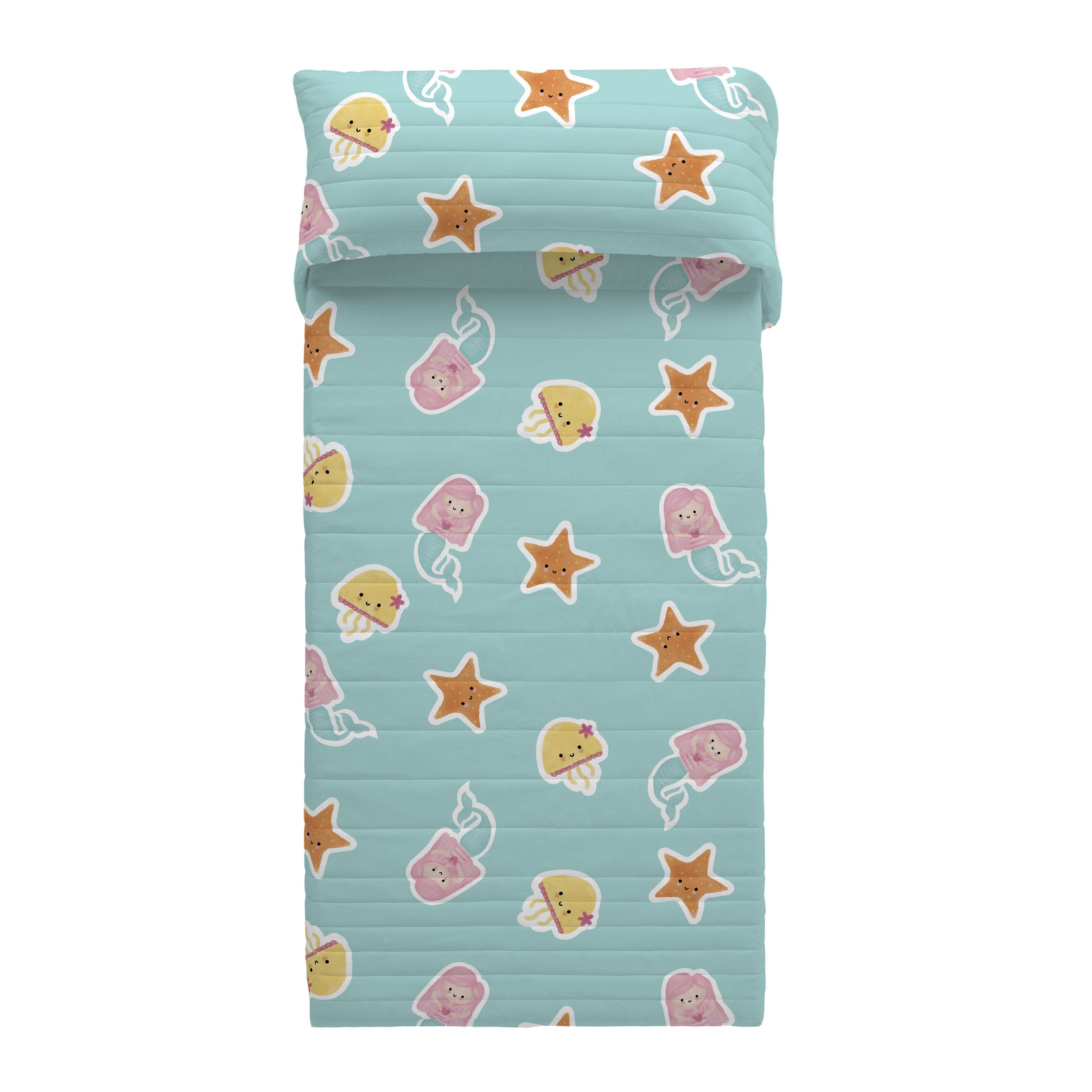 Kawanimals - Colcha Bouti Estampada - 100% Algodón - 70 gr/m² - Mermaids