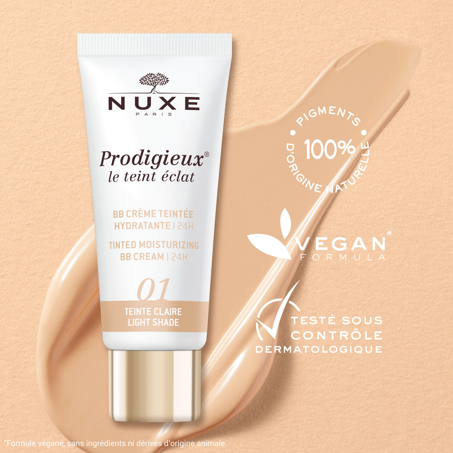 Prodigieux - BB Crème Teintée Hydratante | 24H, Prodigieux® le teint éclat 30ml -  Teinte Foncée