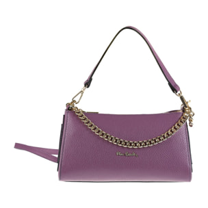 Borsa a spalla da donna Made in Italy - Modello Violette - 100% pelle - 26.0 x 13.5 x 11.5 cm