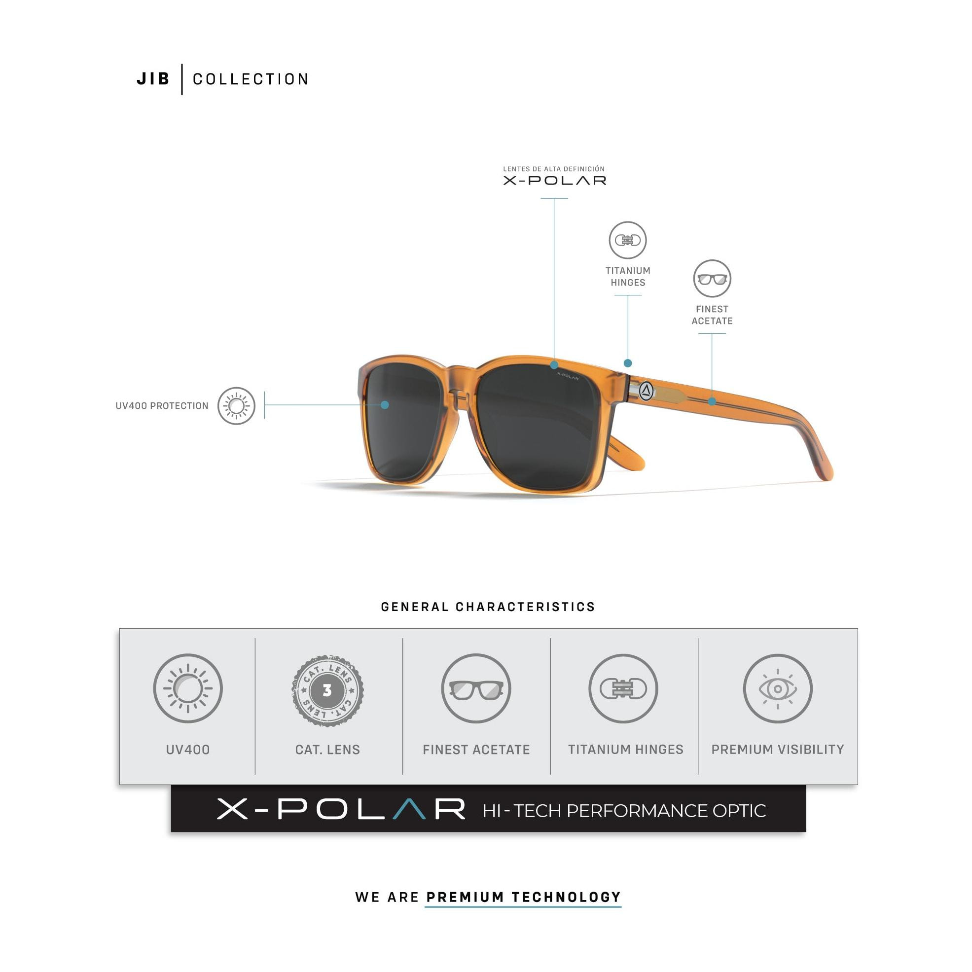 Gafas de Sol Uller Jib Orange / Black para hombre y para mujer