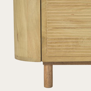 Meuble tv Bali -bois massif de mangue-couleur bahamas naturelles 180 x 50 x 40 cm