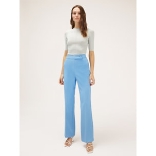 Motivi - Pantalones de traje en crepé - Light - blue