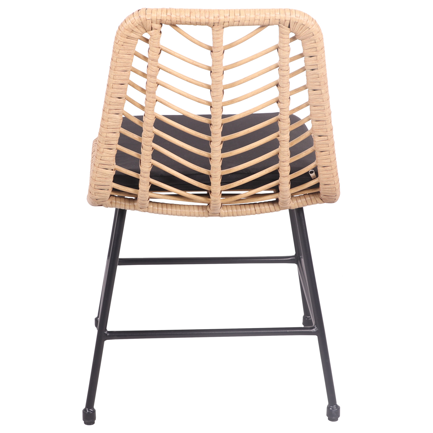 Lot de 2 chaises en rotin synthétique avec coussins OKA