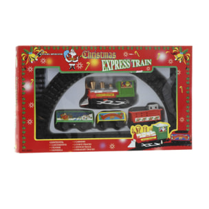 Juego de tren de navidad de 9 piezas con vía de 180cm