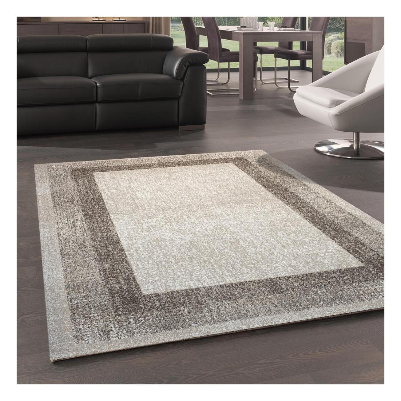 Tapis salon et chambre tissé motif simple KISU