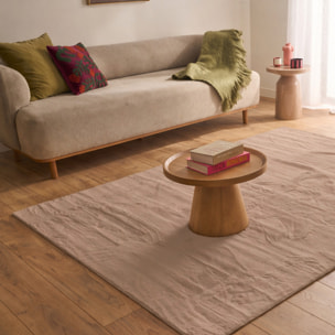 NUBE - Tapis doux et moelleux à poils courts taupe