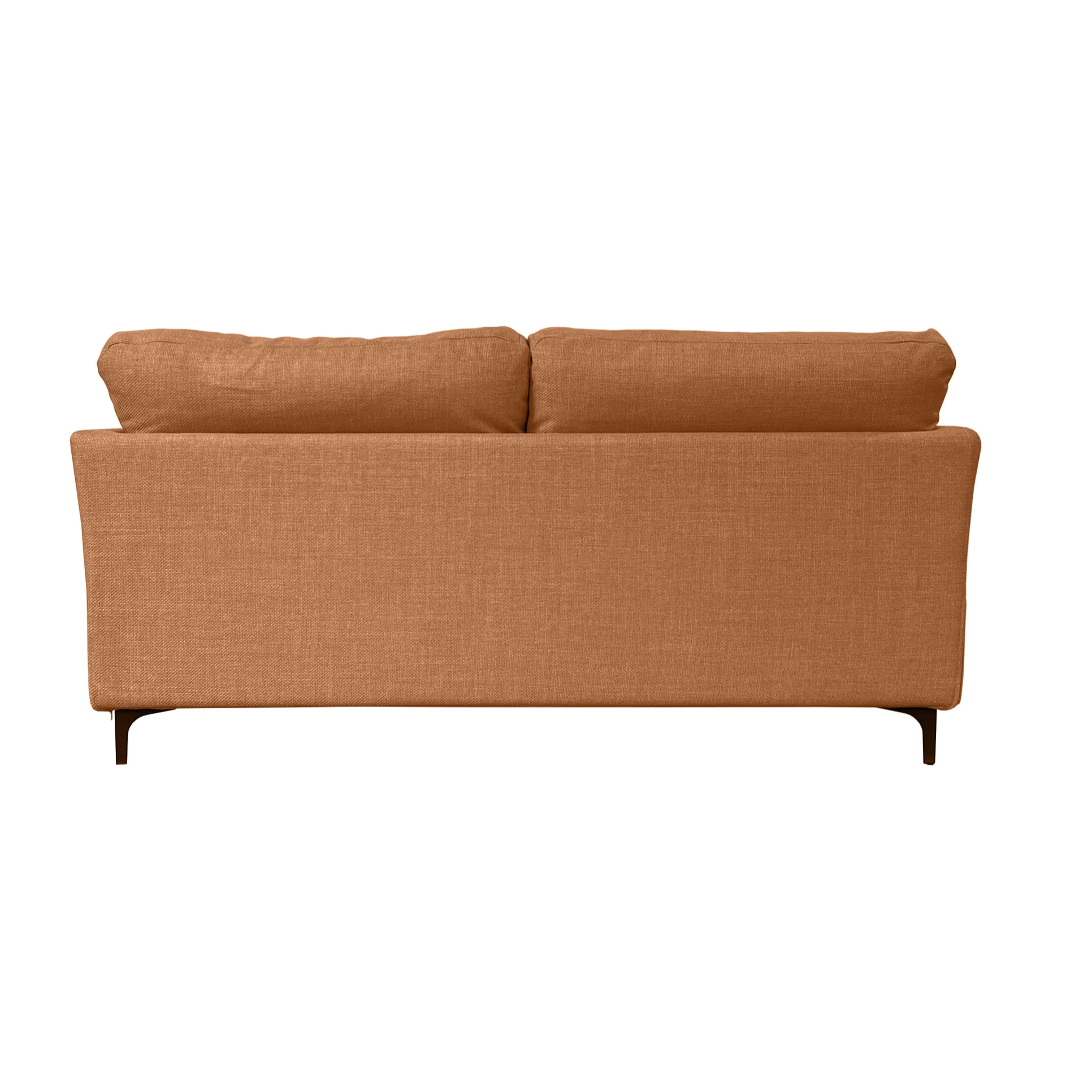 Canapé 3 pl OUESSANT 180 cm fixe tissu Terracotta - 100% déhoussable - Fab. France