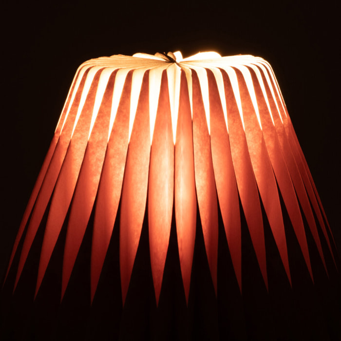 J-Line abat-jour Vintage Pliable - papier - camel