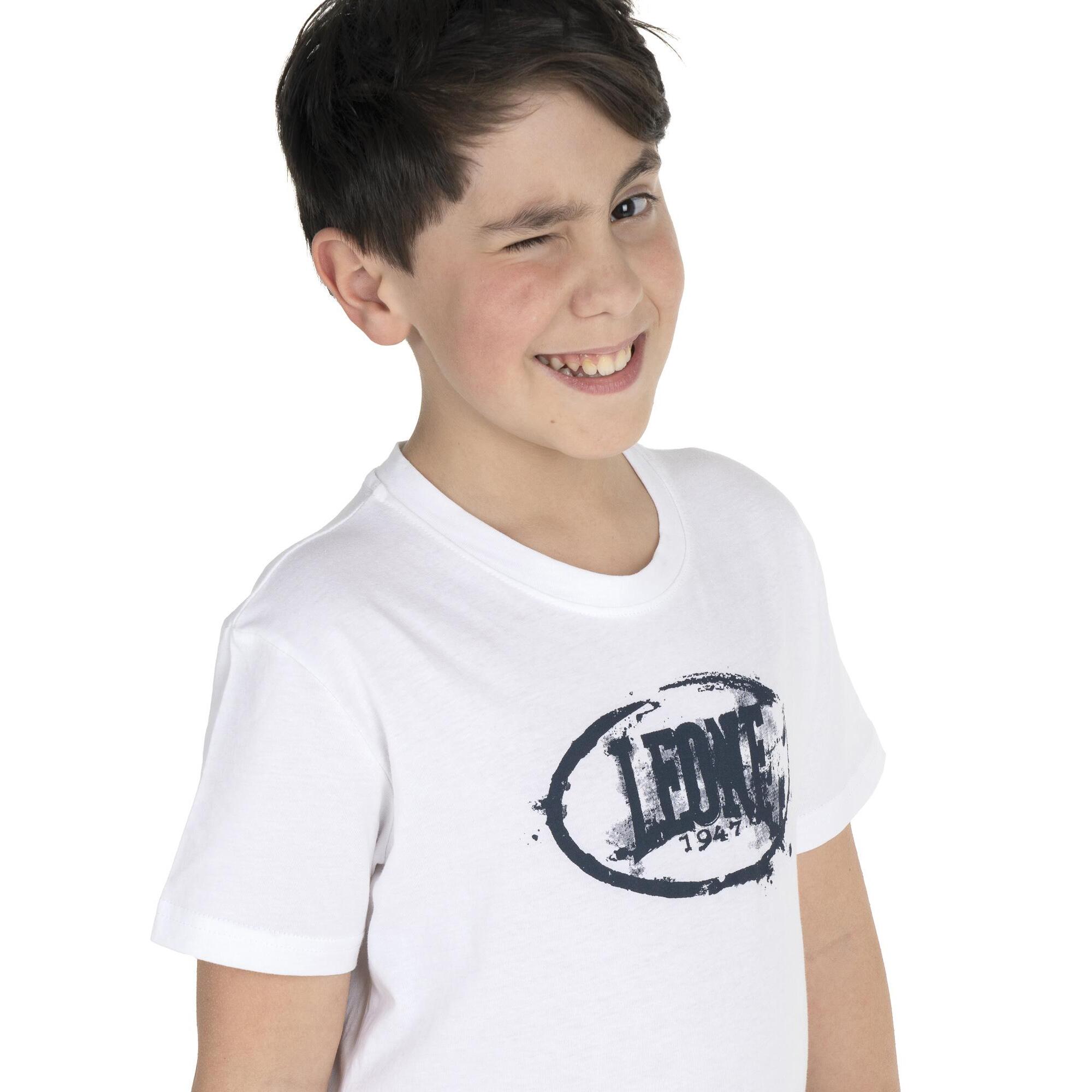 Camiseta básica infantil logo estampado