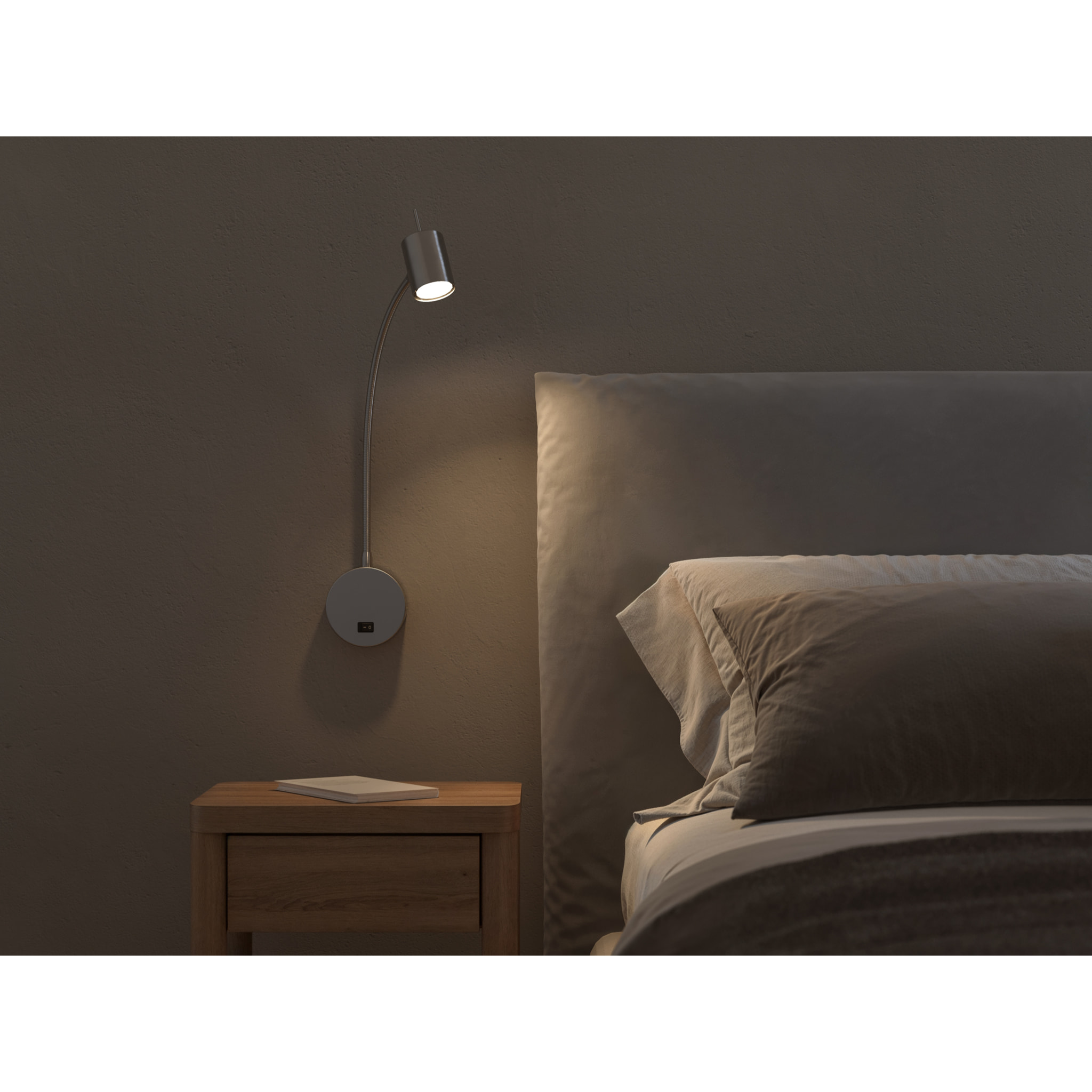 Forlight Luz De Lectura Bas Gu10 7W Niquel Santinado