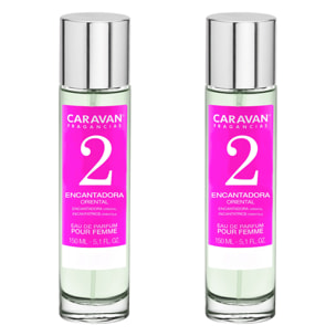 Caravan fragancias - caja de regalo con 2 perfumes nº2 de 150 ml, para mujer