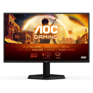 Ecran PC Gamer AOC AOC Gaming 25'' FHD 180Hz