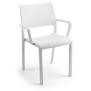 Pack 4 sillas de exterior Ocean Blanco