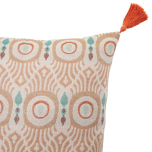 Coussin "Ikat" jacquard 50x50cm