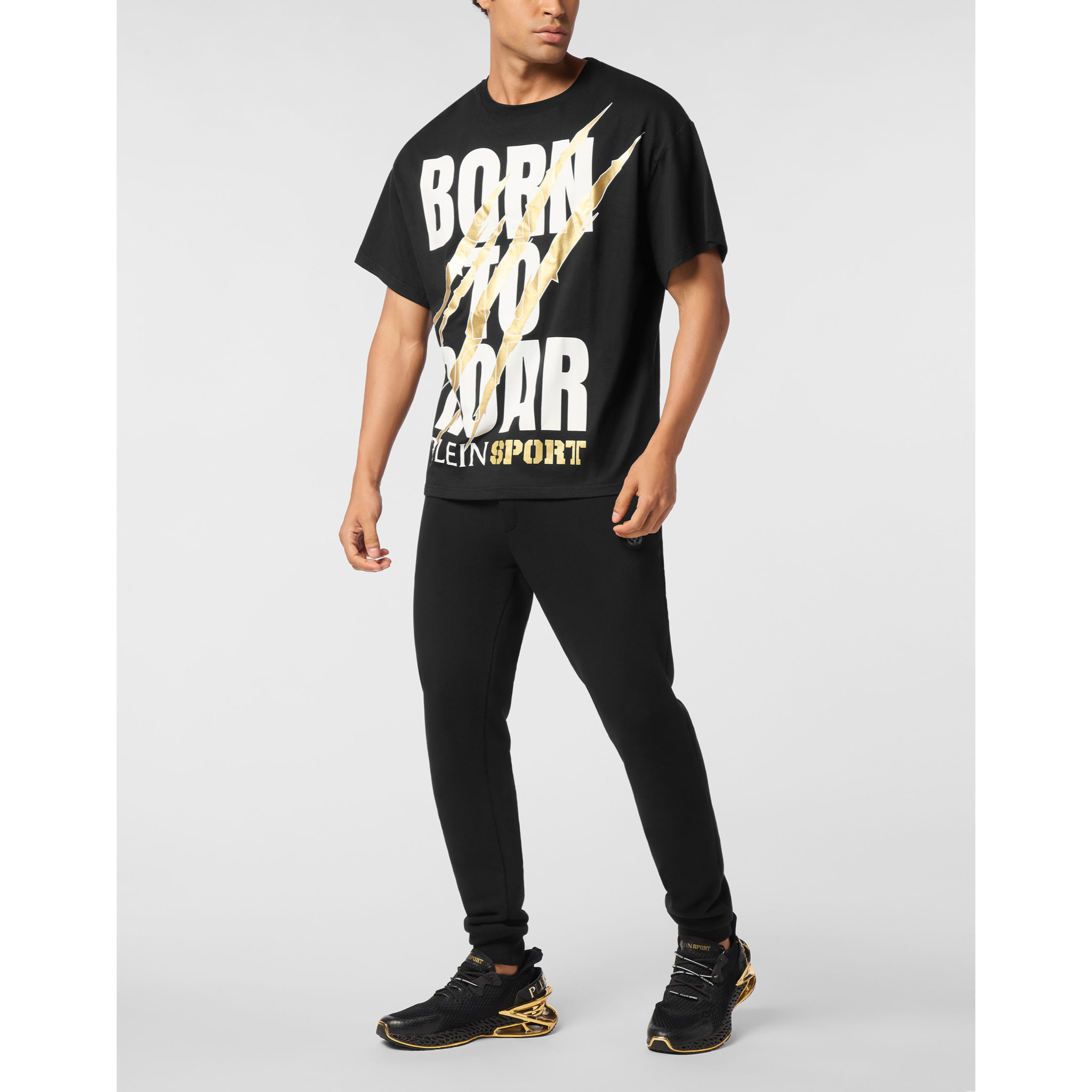 PLEIN SPORT T-shirt girocollo a maniche corte SCRATCH
